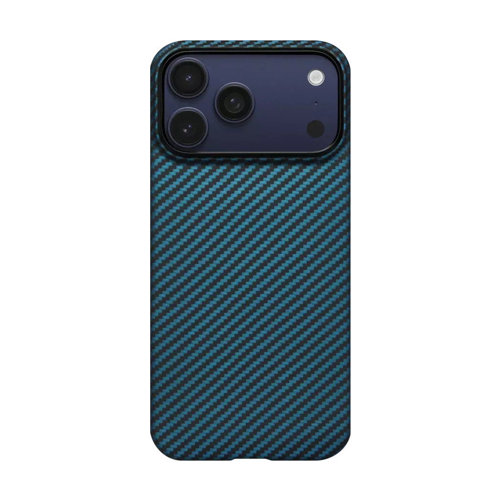 Husa Pitaka pentru iPhone 17 Pro, MagEZ 7 Pro, 600D, Ultra-Slim, Negru/Albastru
