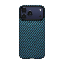 Husa Pitaka pentru iPhone 17 Pro, MagEZ 7 Pro, 600D, Ultra-Slim, Negru/Albastru