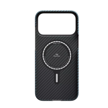 Husa Pitaka pentru iPhone 17 Pro, MagEZ 7 Pro, 600D, Ultra-Slim, Negru/Albastru