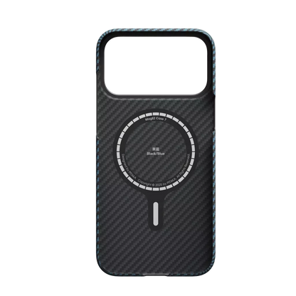 Husa Pitaka pentru iPhone 17 Pro, MagEZ 7 Pro, 600D, Ultra-Slim, Negru/Albastru