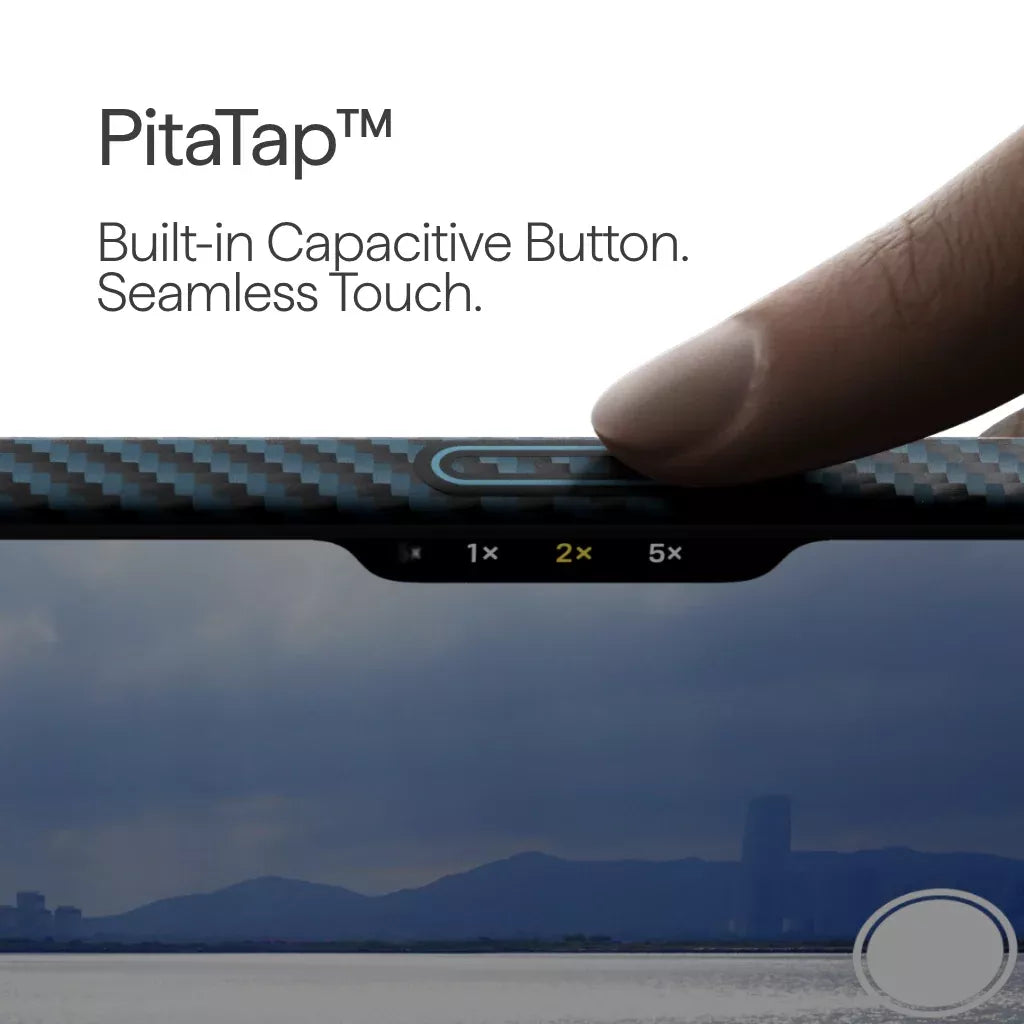 Husa Pitaka pentru iPhone 17 Pro, MagEZ 7 Pro, 600D, Ultra-Slim, Negru/Albastru