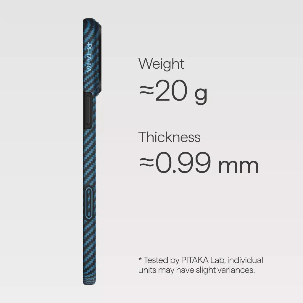 Husa Pitaka pentru iPhone 17 Pro, MagEZ 7 Pro, 600D, Ultra-Slim, Negru/Albastru