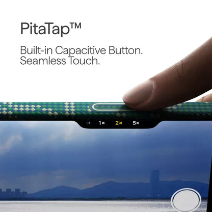 Husa Pitaka pentru iPhone 17 Pro, Ultra-Slim, PitaTap™, Monogram-Gold/Green