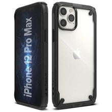 Husa Husa Ringke FUSION X iPhone 12 Pro Max Transparent/Negru