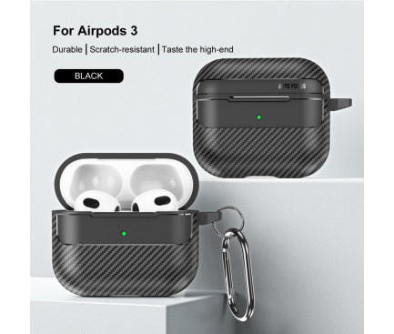 Husa Techsuit CarbonFiber pentru Apple AirPods 3