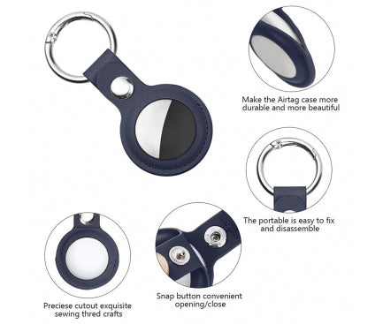 Husa Techsuit pentru Apple AirTag, Albastru