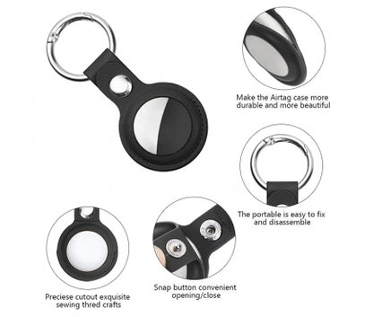 Husa Techsuit pentru Apple AirTag, Negru