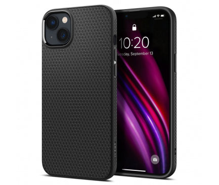 Husa Spigen Liquid Air Matte pentru iPhone 14, Negru