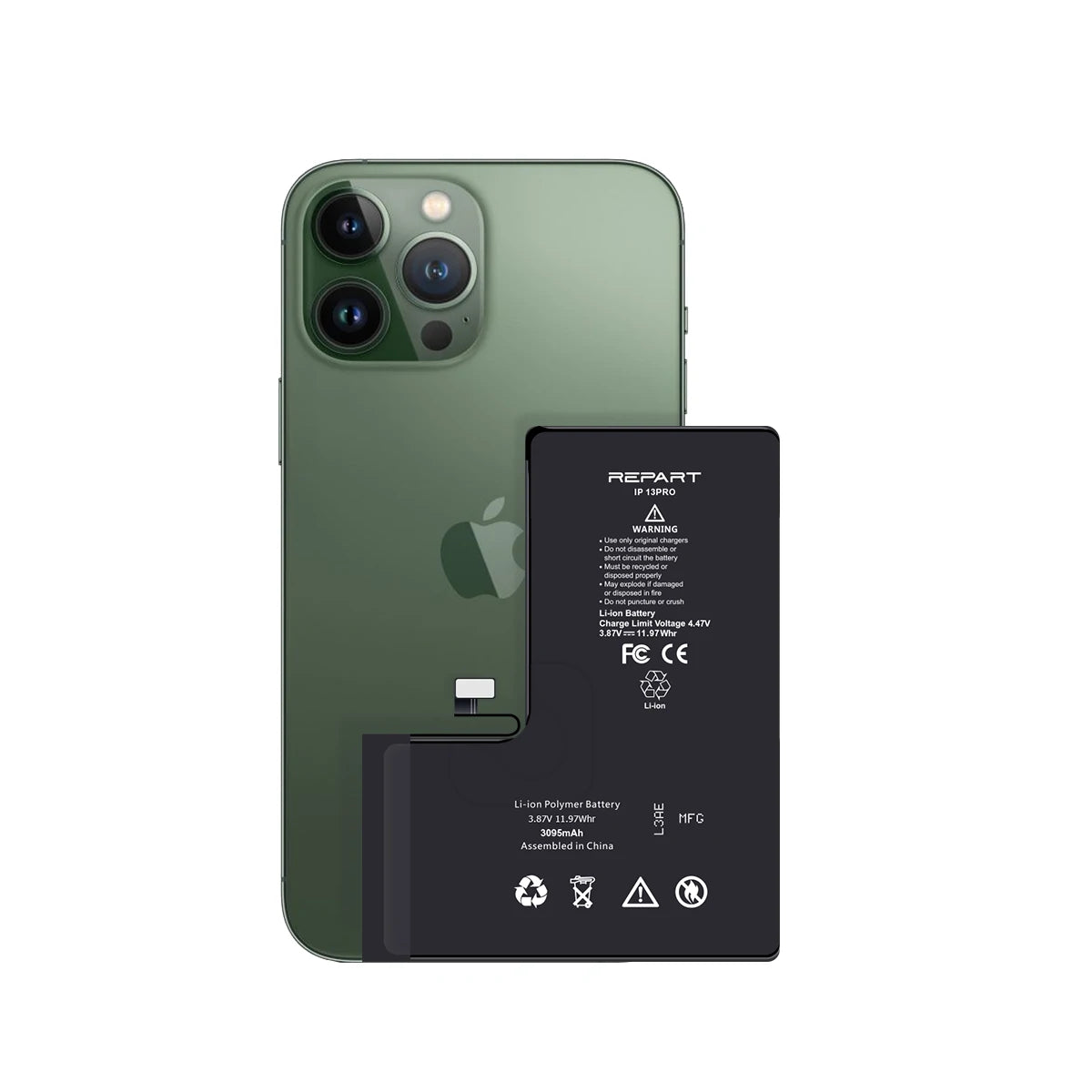 Acumulator Apple iPhone 13 Pro, Capacitate marita, 3300 mAh