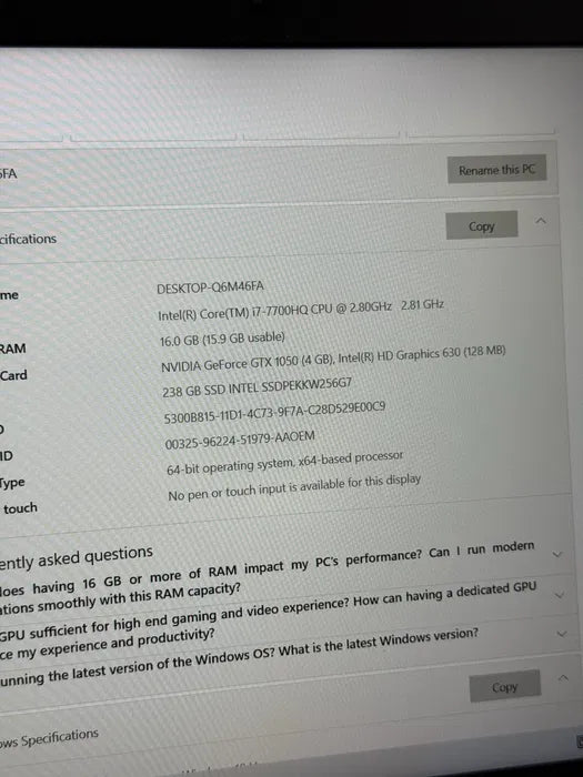 Laptop Gaming Acer Aspire Nitro 5 cu procesor Intel® Core™ i7-7700HQ 2.80 GHz, Kaby Lake, 15.6", Full HD, IPS, 16GB, 1TB + 256GB SSD, NVIDIA® GeForce® GTX 1050 4GB, Linux, Black Acer Vezi toate produsele