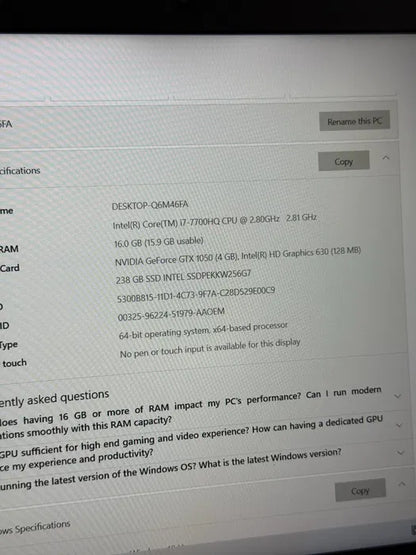 Laptop Gaming Acer Aspire Nitro 5 cu procesor Intel® Core™ i7-7700HQ 2.80 GHz, Kaby Lake, 15.6", Full HD, IPS, 16GB, 1TB + 256GB SSD, NVIDIA® GeForce® GTX 1050 4GB, Linux, Black Acer Vezi toate produsele