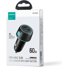 Incarcator Auto Joyroom , 60W, 3A, 2 x USB-C, Negru