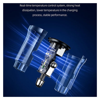 Încărcător auto USAMS US-CC164 cu porturi USB-C / USB-A - 30W - gri