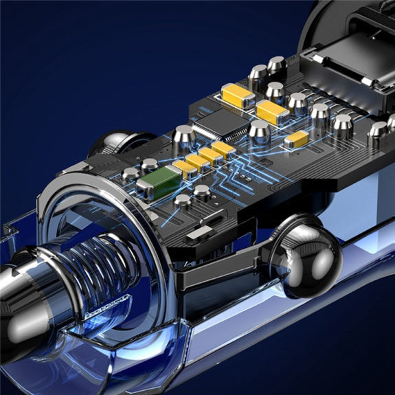 Încărcător auto USAMS US-CC164 cu porturi USB-C / USB-A - 30W - gri