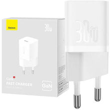Incarcator de retea Baseus GaN5 Fast Charger 30W, 1 x USB Type-C 5V/3A, alb