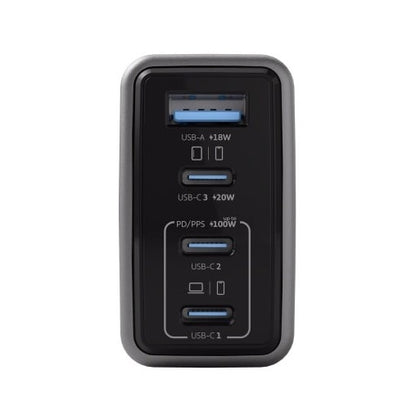 Incarcator Vetter GaNBoost Air, 100W Travel Charger, 3x USB-C, 1x USB A, Black