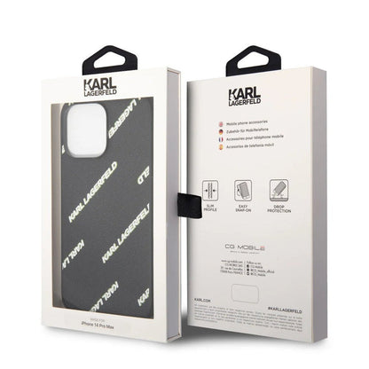 Husa Karl Lagerfeld pentru iPhone 14 Pro Max, Negru