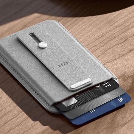 Portofel MagSafe pentru telefon, suport birou ESR HaloLock, bej