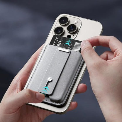 Portofel MagSafe pentru telefon, suport birou ESR HaloLock, bej