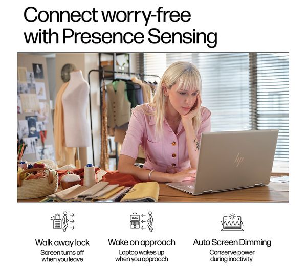 Laptop HP Envy x360 16-ac0501na, 16” 2-in-1 Touch, Intel Core Ultra 7 155U până la 4.8GHz, 16GB LPDDR5, 512GB SSD, Intel Graphics, Wi-Fi 7, Windows 11 Home, tastatură iluminată, Glacier Silver