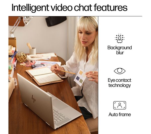 Laptop HP Envy x360 16-ac0501na, 16” 2-in-1 Touch, Intel Core Ultra 7 155U până la 4.8GHz, 16GB LPDDR5, 512GB SSD, Intel Graphics, Wi-Fi 7, Windows 11 Home, tastatură iluminată, Glacier Silver