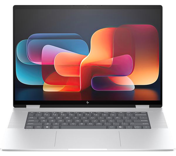 Laptop HP Envy x360 16-ac0501na, 16” 2-in-1 Touch, Intel Core Ultra 7 155U până la 4.8GHz, 16GB LPDDR5, 512GB SSD, Intel Graphics, Wi-Fi 7, Windows 11 Home, tastatură iluminată, Glacier Silver