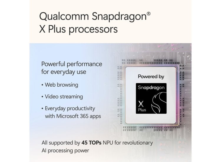 Microsoft Surface Laptop | Copilot+ PC | Ecran tactil LCD de 13 inch | Snapdragon X Plus | 16GB RAM | 512GB SSD | Ocean