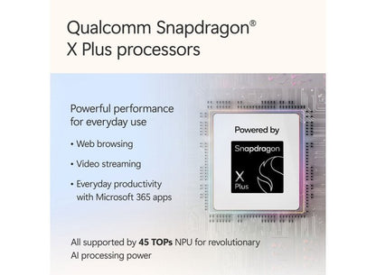 Microsoft Surface Laptop | Copilot+ PC | Ecran tactil LCD de 13 inch | Snapdragon X Plus | 16GB RAM | 512GB SSD | Ocean