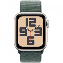 Apple Watch SE 2 (2022), GPS, Carcasa Starlight Aluminium 40mm, Lake Green Sport Loop