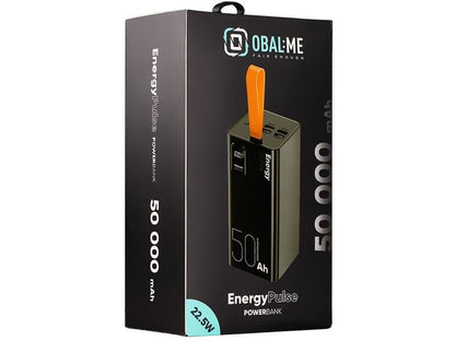 Baterie externa EnergyPulse Powerbank 50000mAh, 22,5W, negru.