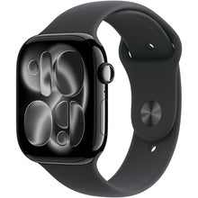 Apple Watch 11 GPS + Cellular, Carcasa Jet Black Aluminium 46mm, Black Sport Band - M/L
