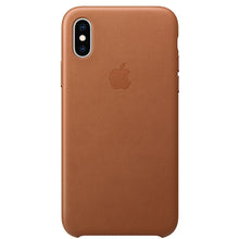 Husa de Protectie Apple pentru iPhone XS, Piele, Saddle Brown
