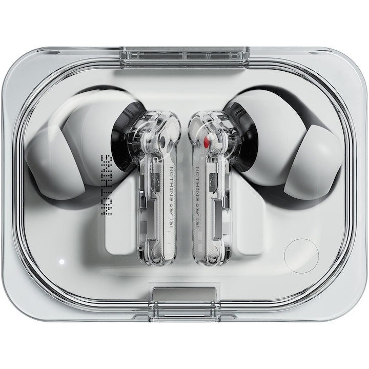Casti Audio In-Ear Nothing Ear (a), True wireless, Noise cancelling, Bluetooth, Alb