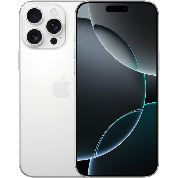 iPhone 16 Pro Max, 1TB, Baterie 100%, 105 Cicluri, White Titanium