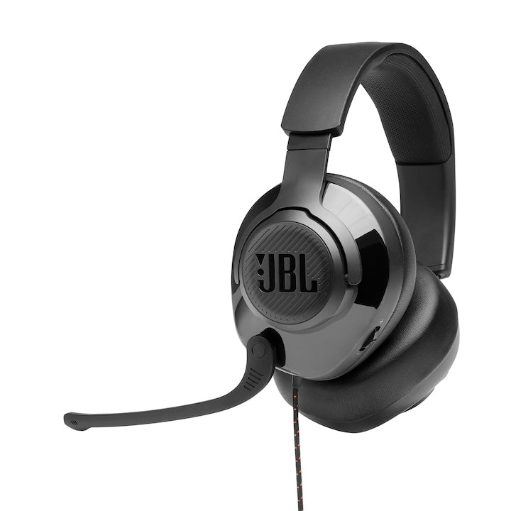 Casti Gaming JBL Quantum 200, Multiplatforma, 3.5mm, PC Splitter, Microfon, Negru