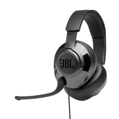 Casti Gaming JBL Quantum 200, Multiplatforma, 3.5mm, PC Splitter, Microfon, Negru