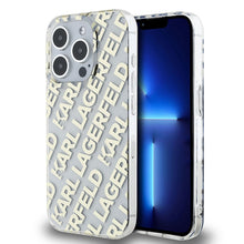 Husa Karl Lagerfeld IML Luxury, Gold Fullover Logo pentru iPhone 15 Pro