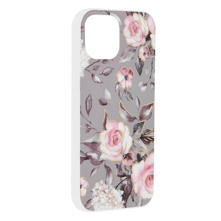 Husa din silicon Techsuit Marble Series pentru iPhone 11, Bloom of Ruth Gray