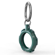 Husa Techsuit pentru Apple AirTag cu Inel Metalic, Verde
