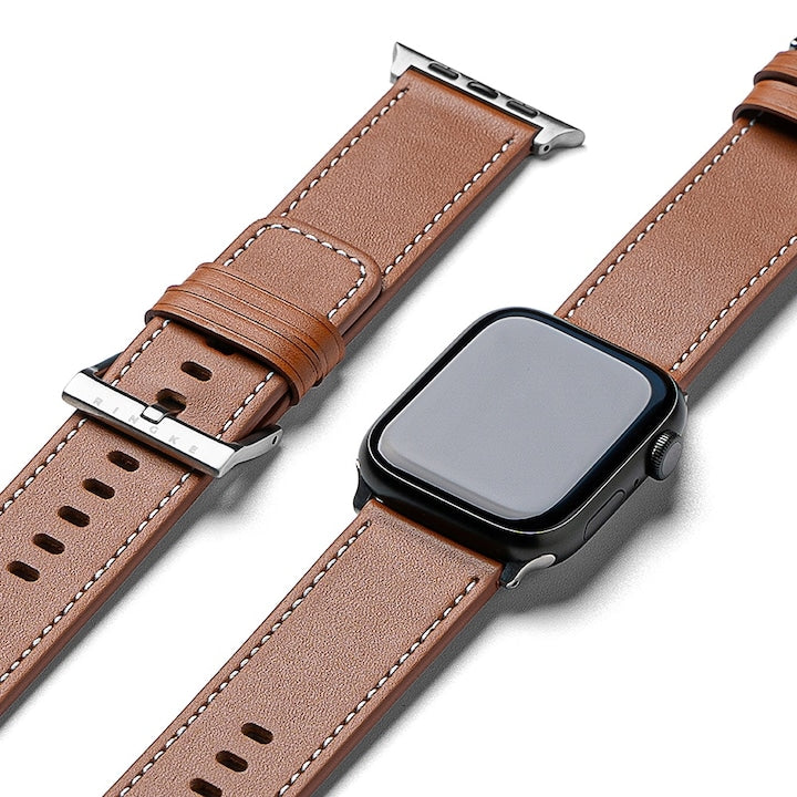 Curea Ringke Leather pentru Apple Watch, 42/44/45 MM, Maro
