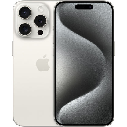 iPhone 15 Pro, 128 GB, Baterie 100% , 150 Cicluri, White Titanium