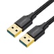 Cablu Ugreen USB 3.0/USB 3.0, 2m, Negru