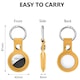 Husa Techsuit pentru Apple AirTag, Galben