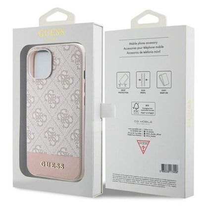 Husa telefon, Guess, Compatibil cu iPhone 13/14/15, TPU, Roz