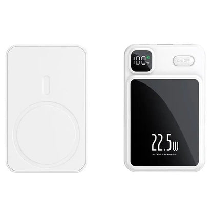 Baterie Externa MagSafe 10000mAh - Techsuit Wireless MagSafe Power Bank (PB-WM1) - White