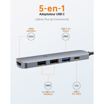 Adaptor 5-in-1 PREMIUM | NOVOO | R5 PD LITE | USB-C
