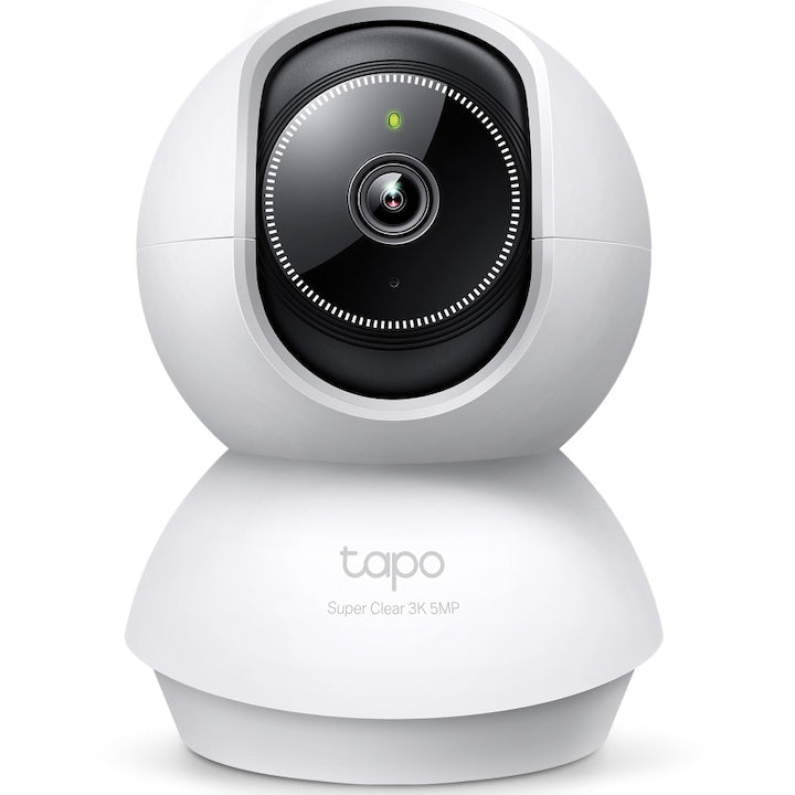 Camera de supraveghere Smart TP-Link Tapo C230 cu Pan/Tilt 360 grade, 5MP, 3K, 2880x1620, Utilizare Baby Monitor, Wireless, Night Vision, Detectare Smart AI, Two-Way Audio, Alarma sonora si luminoasa, Control Vocal, ONVIF