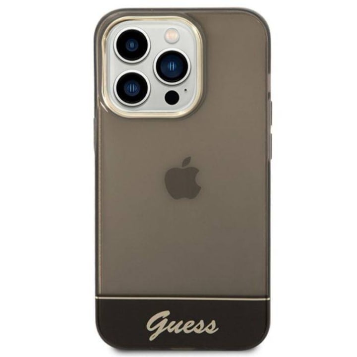 Husa Guess Camera Outline Translucent pentru iPhone 14 Pro Max