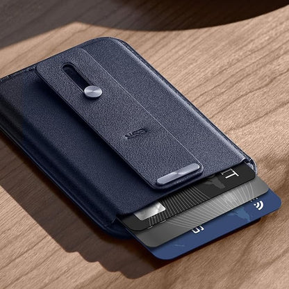 Portofel pentru Telefon cu Functie de Suport Birou - Blue