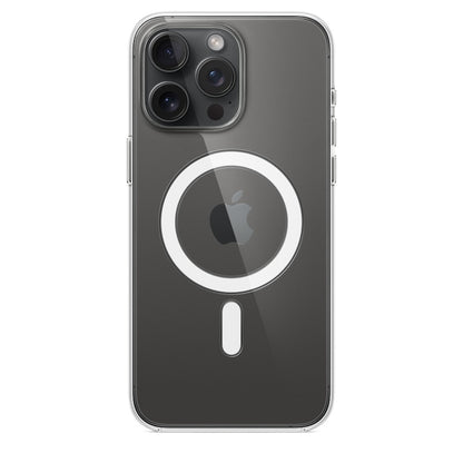 Husa de protectie Apple Clear Case with MagSafe pentru iPhone 15 Pro Max, Transparent
